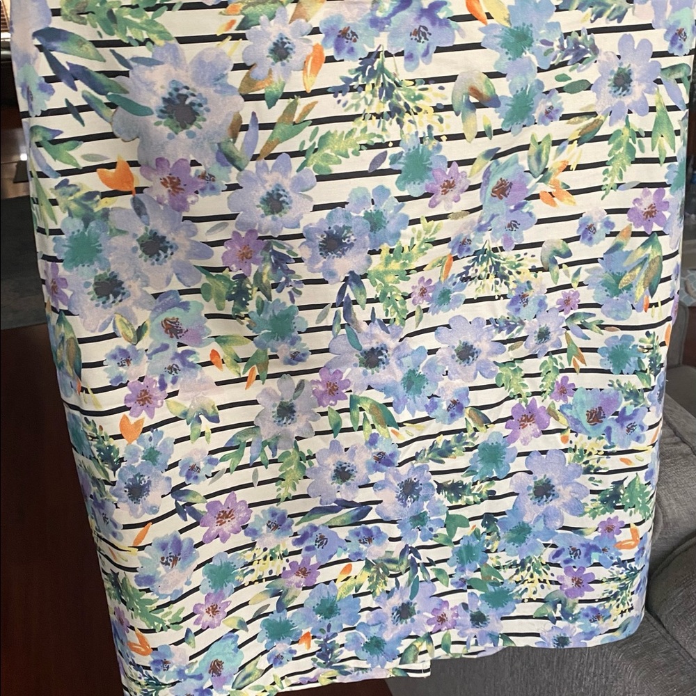 Talbots floral and striped skirt.